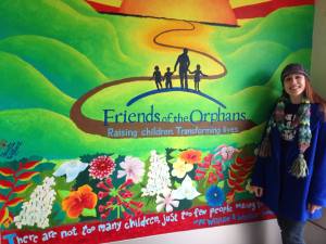 Yevette painted this over a few months in the St. Paul office's entrance alcove in 2012.